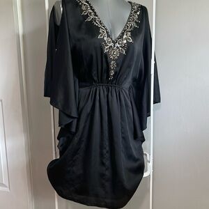 Black with embellishments cocktail dress